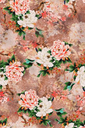 花卉印花华亿平台图片