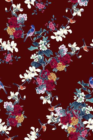 鸟印花华亿平台图片