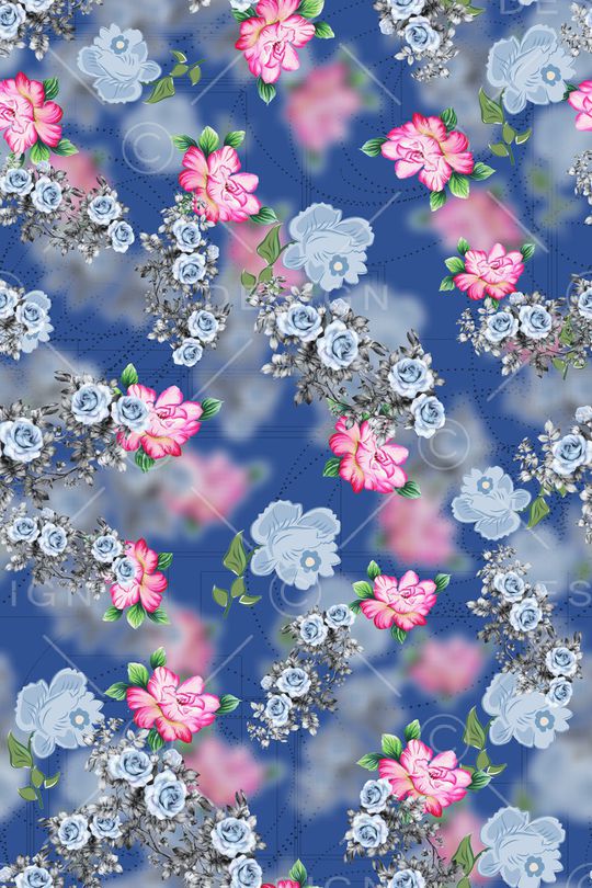 花卉印花华亿平台图片