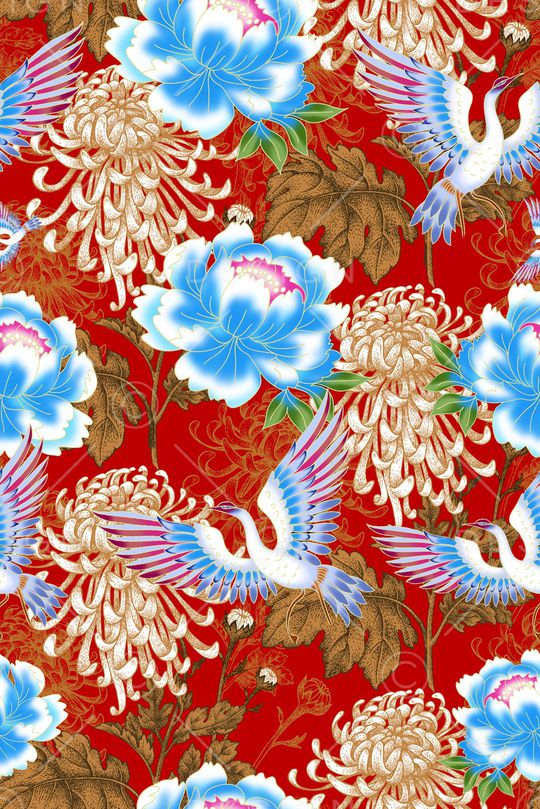 花卉印花华亿平台图片