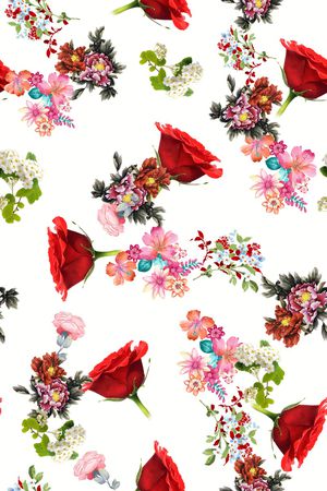 花卉印花华亿平台图片