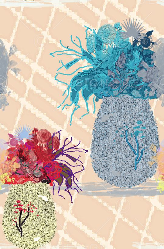 抽象印花华亿平台图片