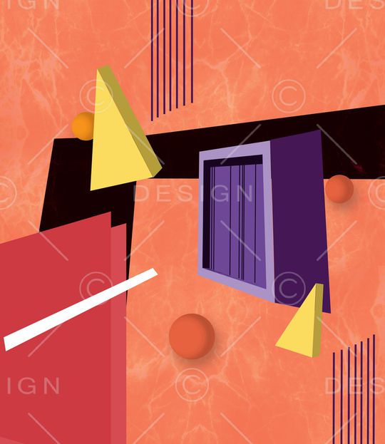 抽象印花华亿平台图片