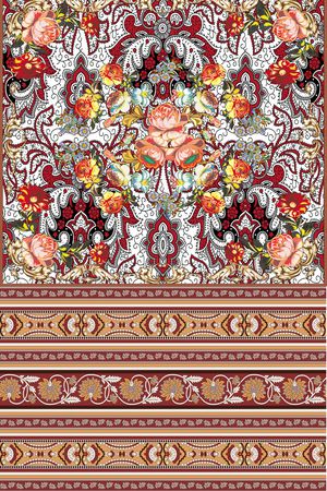 花卉印花华亿平台图片