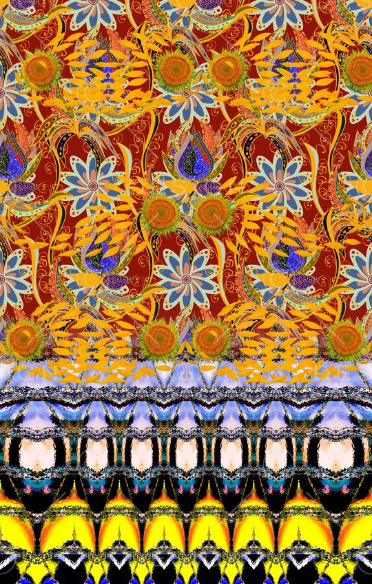 花卉印花华亿平台图片