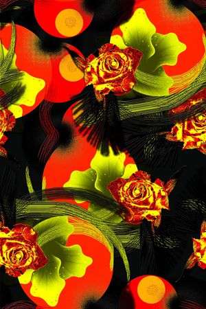 抽象印花华亿平台图片