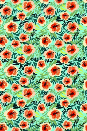 1120525-热情夏威夷蓝底