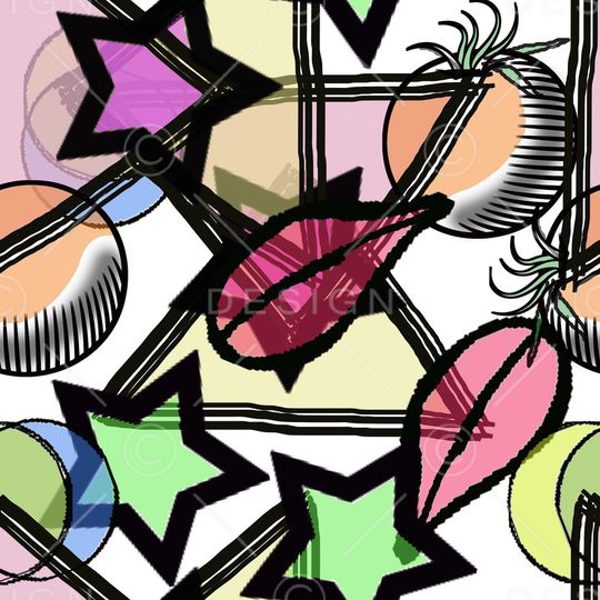 混合拼接印花华亿平台图片