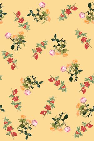 玫瑰花印花华亿平台图片