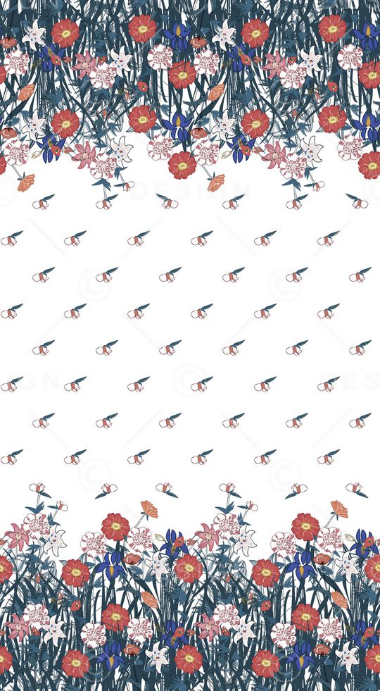 双边定位花印花华亿平台图片