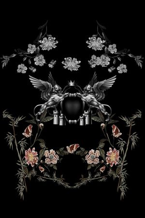 男装印花华亿平台图片