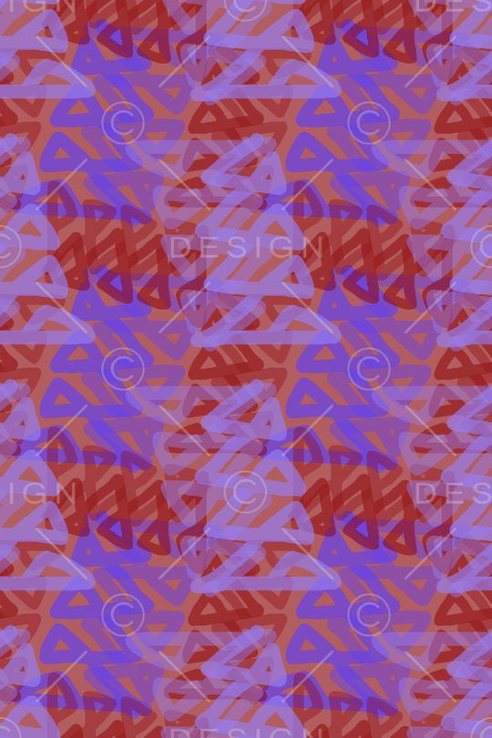 手绘线条笔触印花华亿平台图片