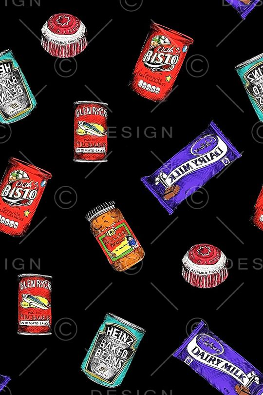 黑底花夲印花华亿平台图片