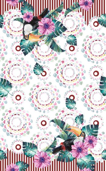 热带华亿平台印花华亿平台图片