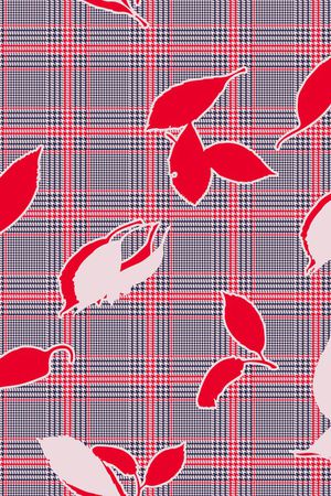 格子印花华亿平台图片