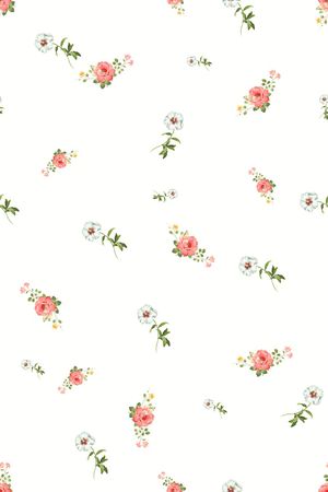 手绘花卉印花华亿平台图片