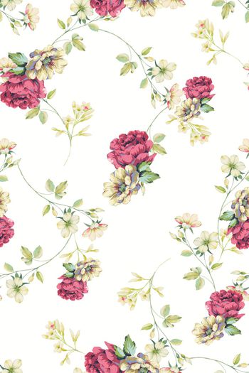 手绘花卉印花华亿平台图片