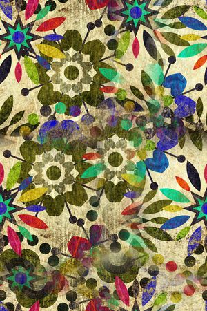 复古印花华亿平台图片