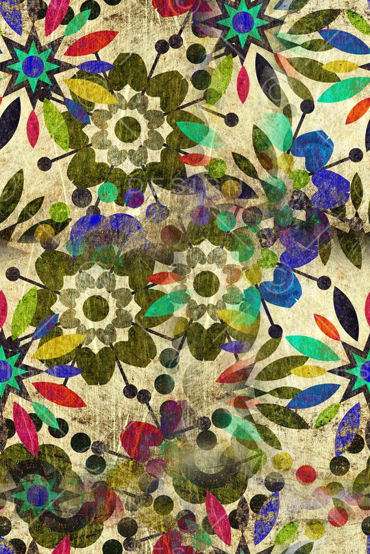 复古印花华亿平台图片