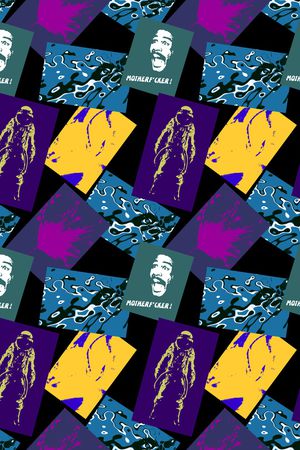 人物印花华亿平台图片