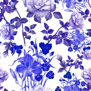 满版散花印花华亿平台图片