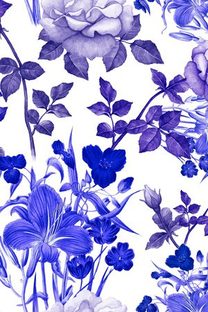 满版散花印花华亿平台图片