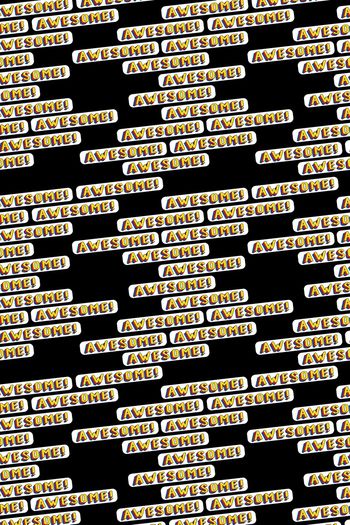 1122529-awesome黑底白条