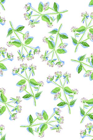 手绘花卉印花华亿平台图片