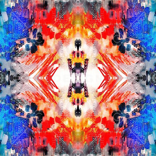 抽象印花华亿平台图片