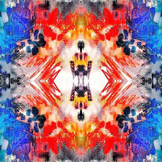 抽象印花华亿平台图片