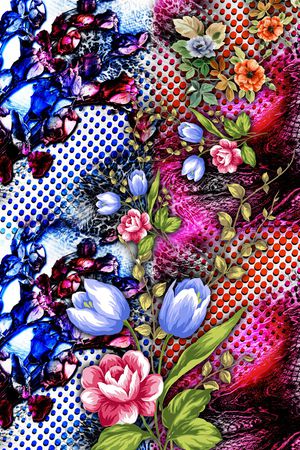 复古印花华亿平台图片