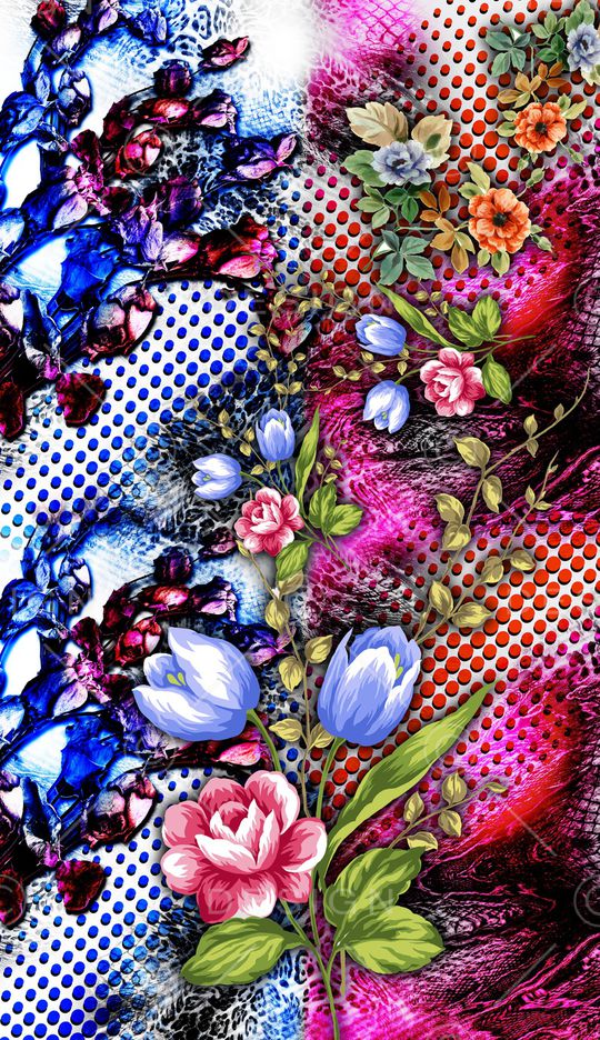 复古印花华亿平台图片