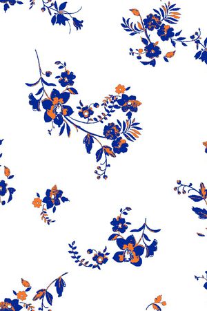 小碎花印花华亿平台图片