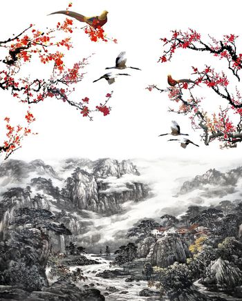 数码定位花印花华亿平台图片