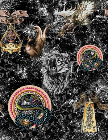 抽象印花华亿平台图片