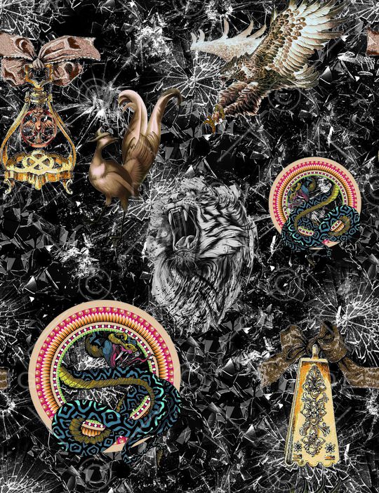 抽象印花华亿平台图片