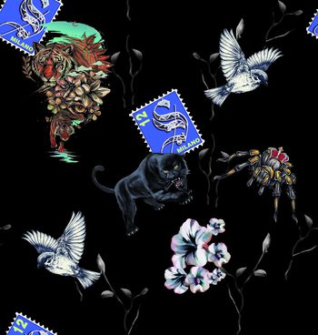 复古印花华亿平台图片