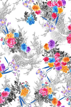 抽象印花华亿平台图片