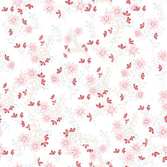 手绘花卉印花华亿平台图片