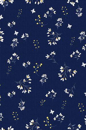 手绘花卉印花华亿平台图片