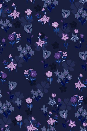 手绘花卉印花华亿平台图片