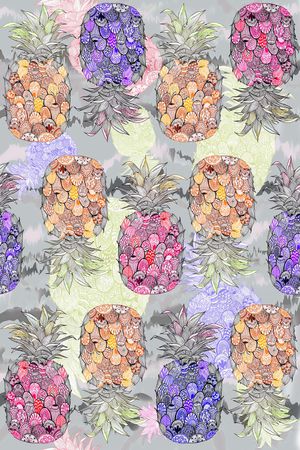 抽象印花华亿平台图片