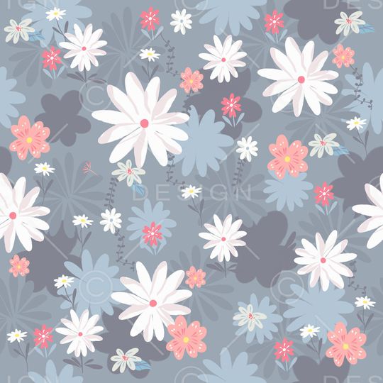 手绘花卉印花华亿平台图片