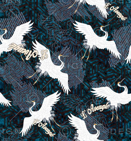 复古印花华亿平台图片