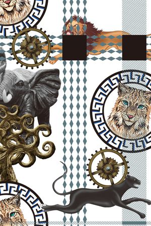 抽象印花华亿平台图片