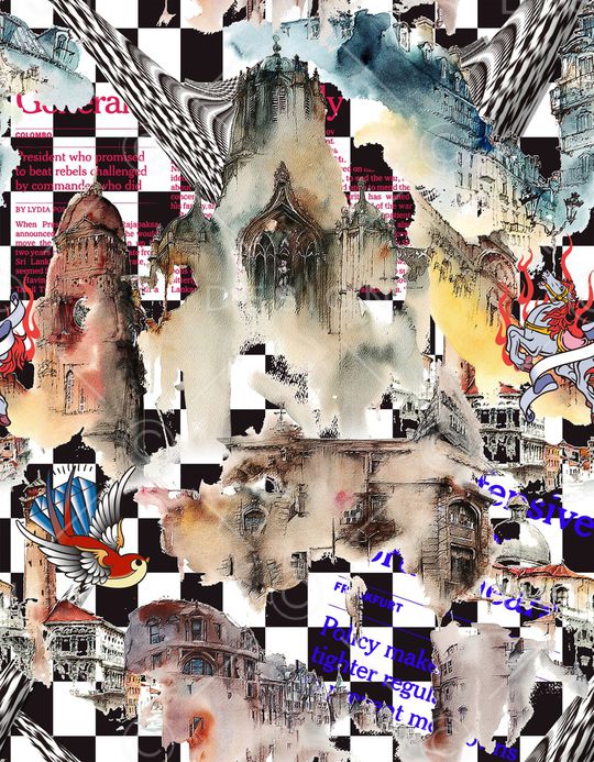 几何印花华亿平台图片