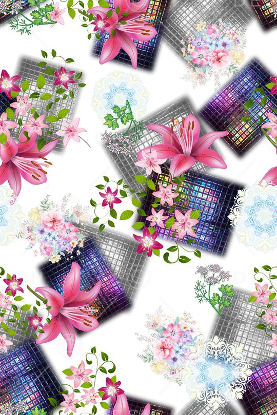 几何印花华亿平台图片