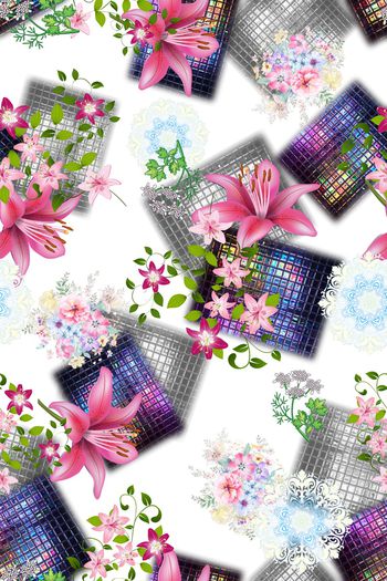 几何印花华亿平台图片