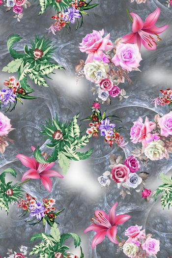 抽象印花华亿平台图片