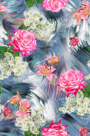 抽象印花华亿平台图片